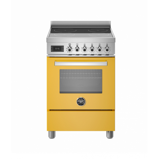 BERTAZZONI PRO6 4I 1E GI T Κουζίνα Ηλεκτρική με Επαγωγικές Εστίες 60cm Κίτρινο BERTAZZONI PRO6 4I 1E GI T Κουζίνα Ηλεκτρική με Επαγωγικές Εστίες 60cm Κίτρινο